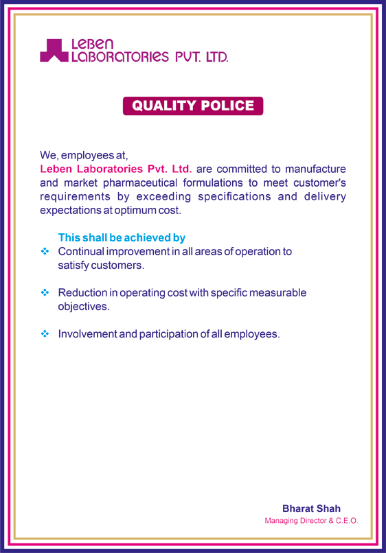 Quality Policy